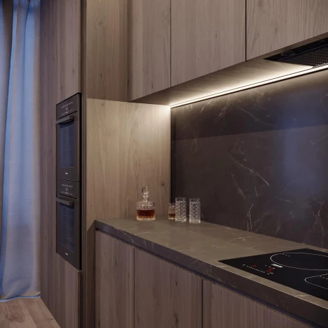 Профиль SL-KANT-H18-2000 BLACK (Arlight, Алюминий) 049430