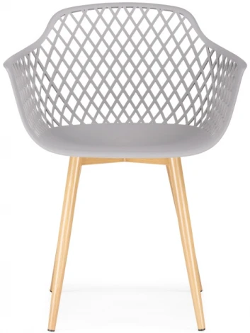 Пластиковый стул Woodville Rikon gray / wood 15557