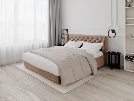 Кровать-диван прямой бежевый, 160 D1 Ричмонд AAA41324001 Premier 09