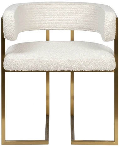 GY-08504 Стул букле бежевый/матовое золото 60*55*73см Garda Decor