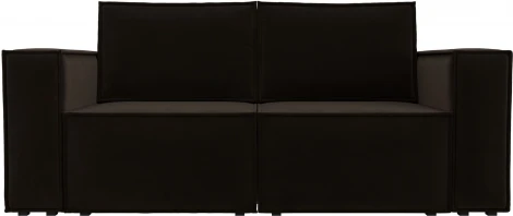 Диван прямой Куба мини (Коричневый/Микровельвет) Лига Диванов арт.121881