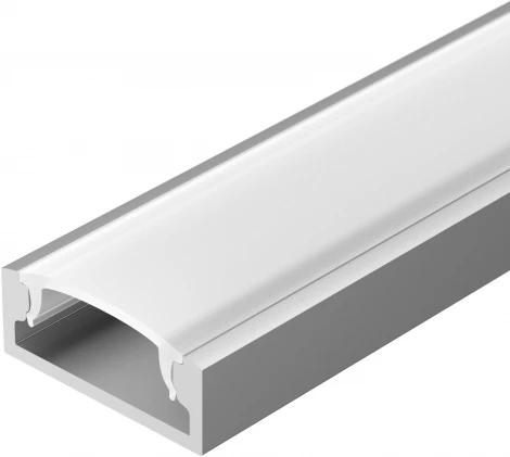 Профиль с экраном ALU-WIDE-H8-2000 ANOD+FROST (Алюминий) 014852 Arlight