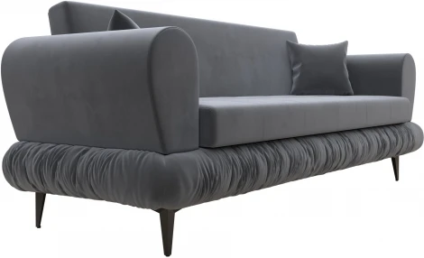 Диван-книжка Лига-045 (Серый/Велюр) Лига Диванов арт.122328