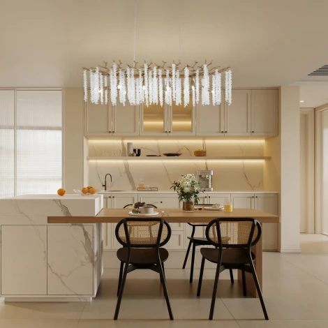 Подвесная люстра хрустальная Arte Milano Milano-2 23210.1000.10.E14.B IB (220V, на тросе)