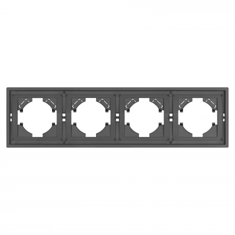 Рамка пластиковая FRM-TENDO-SFPL-4-GR (Arlight, Матовый графитовый) 054655