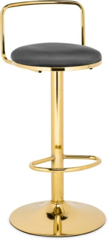 Барный стул Woodville Lusia dark gray / gold