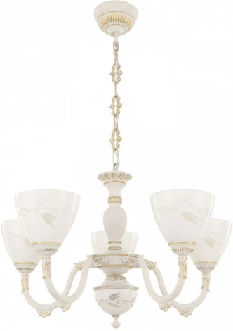 Подвесная люстра Arte Milano AM343837 347837/5 WT+G (220V, на цепи)