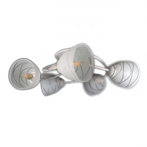 Люстра потолочная Day&Night, 5 плафонов, белый с золотом