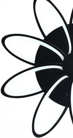 Потолочная люстра Natali Kovaltseva HIGH-TECH LED LAMPS 82009 BLACK (регулировка яркости, 220V, пульт управления, цветы)