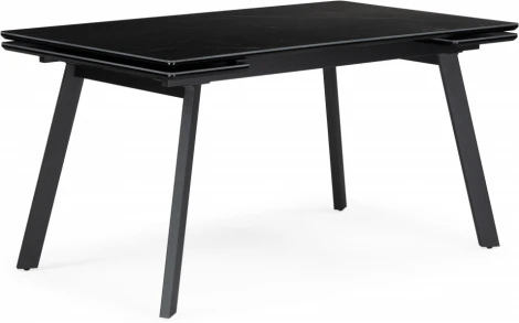 Керамический стол Notta Норман 140(200)х80 черный мрамор shakespeare black / черный арт.612902