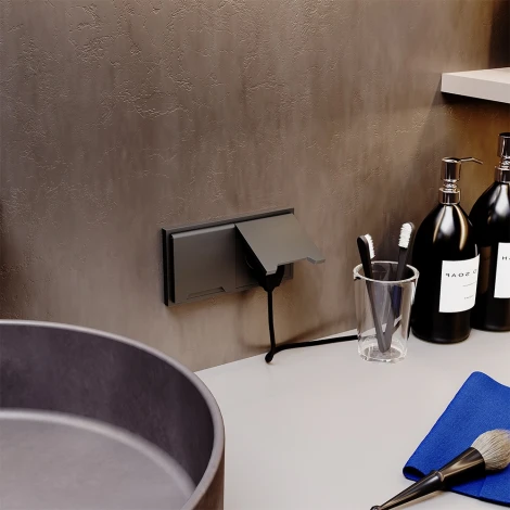 Рамка на 2 поста (титан) Voltum S70 VLS100206