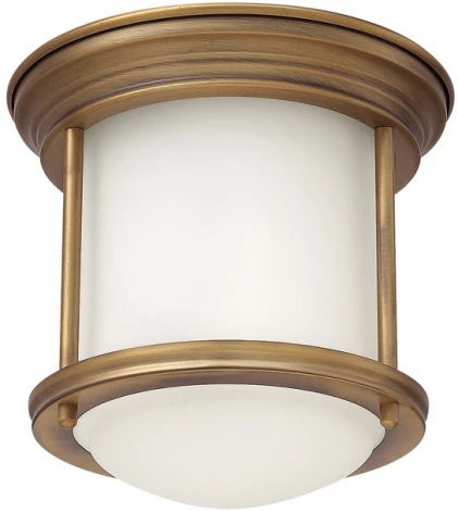 Потолочный светильник круглый Hadrian QN-HADRIAN-MINI-F-BR-OPAL Hinkley (220V, IP44)