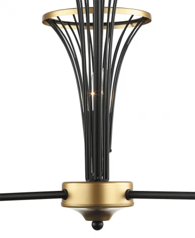 Подвесная люстра Lumien Hall Ивес 4017/3P-BK-GD