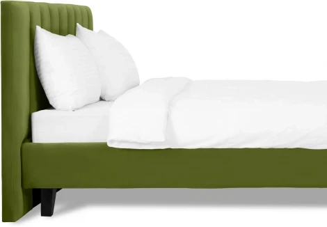 Кровать Queen II Sofia L 1600 ОГОГО (арт.577513), (Ткань/Зеленый)