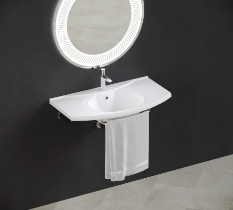 Раковина Цвет и Стиль Техно 85 с полотенцедержателем