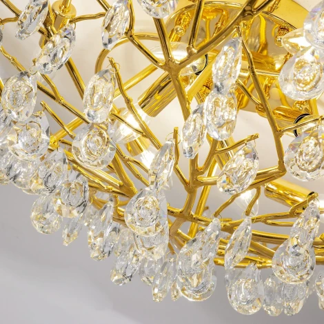 Потолочная люстра Favourite Pluvia 4162-10C (220V, хрусталь, ветки)
