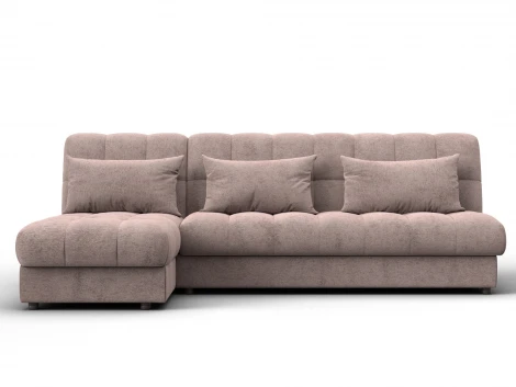 Диван угловой Лига-116 НПБ угол левый (ДСП,ЛДСП,Велюр/Бежевый) Лига Диванов 136947L