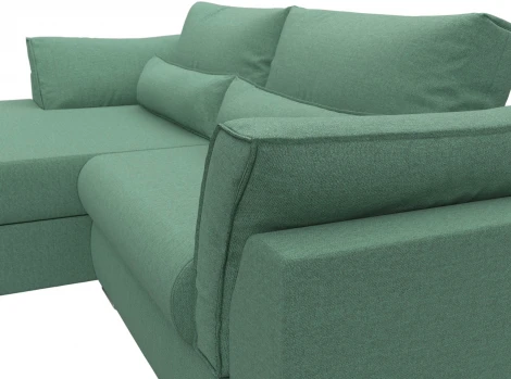 Диван угловой Пекин угол левый Лига Диванов (Рогожка) арт.123513L