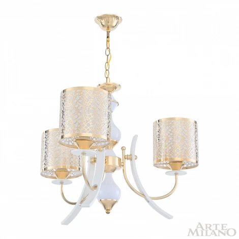 Подвесная люстра Arte Milano Florentia-6067 306067/3 Wh/Gd (220V, на цепи)