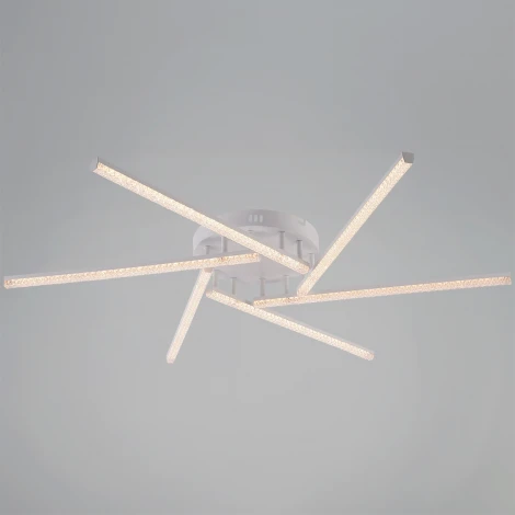 Потолочная люстра на штанге светодиодная с пультом  и ночным режимом Reluce 06538-0.3-06 WH (Умный дом) (220V)