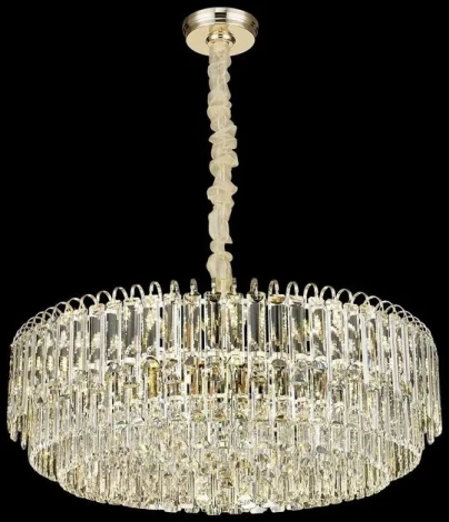 Подвесная люстра Wertmark Krista WE130.18.303 (220V, хрусталь, на цепи, круглые)