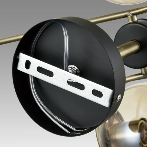 Потолочная люстра на штанге Lumion Erena 8062/4C черный/тонированный металл/стекло E27 4*60W 220V