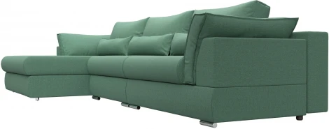 Диван угловой Пекин Long угол левый Лига Диванов (Рогожка) арт.123509L