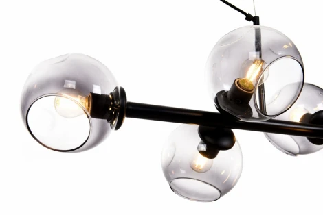 Подвесной светильник Lumina Deco Moretti LDP 7003-8 BK