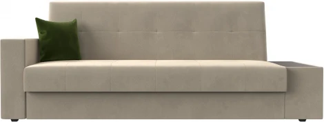 Диван-книжка Лига-020 стол справа (Бежевый,Зеленый/Микровельвет) Лига Диванов арт.118489