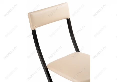 Стул Woodville на металлокаркасе Elevis ваниль крап / темный мусс 454005