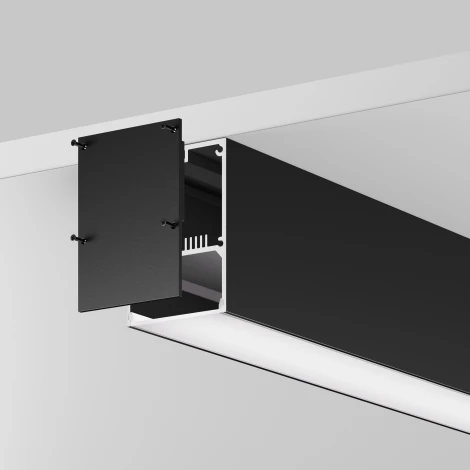 Алюминиевый профиль накладной-подвесной 50х70 черный 2 м Maytoni Led Strip 633017