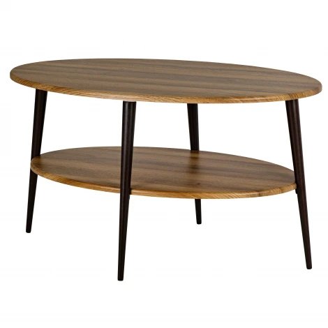 Стол журнальный BeautyStyle 29 дуб вотан/черный Mebelik 009785