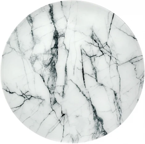 Набор кофейных столиков Bradex Home Tango белый мрамор с черными ножками (RF 0601)