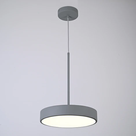 Подвесной светильник Wi-Fi Turna One D30 Gray By By ImperiumLoft Turna-One01 (LED, 220V, голосовое управление, умный дом - Алиса, на проводе, круглые)