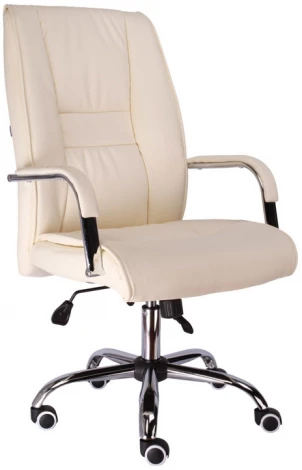 Компьютерное кресло для руководителя Kent TM экокожа кремовый