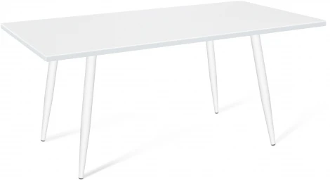 Стол SHT-TU14/120/80 МДФ белый муар/белая шагрень от фабрики Sheffilton