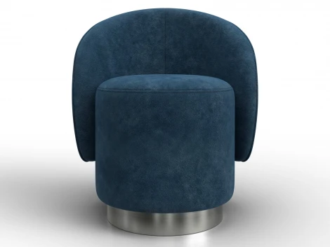 Кресло Лига-108 (Фанера,ДСП,Брус,Велюр/Синий) Лига Диванов 136467