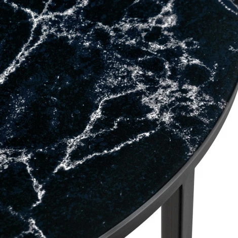Набор кофейных столиков Tango чёрный мрамор с чёрными ножками, 2шт Bradex Home RF 0375