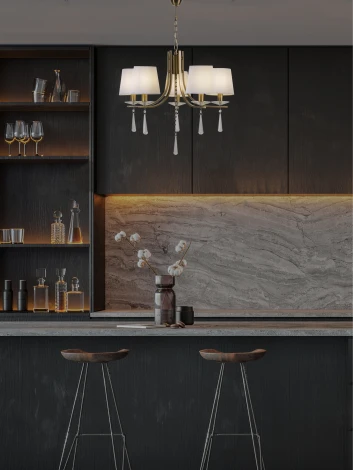 Подвесная люстра PL1N P7498-5 AB 000025272 Мелодия Света