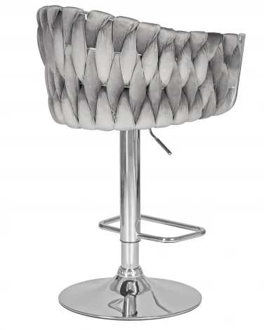 Набор 2 шт стул барный DOBRIN MARCEL (серый велюр (MJ9-75))