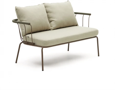 Диван уличный La Forma (ex Julia Grup) Salguer (Коричневый,Зеленый/ Веревка)