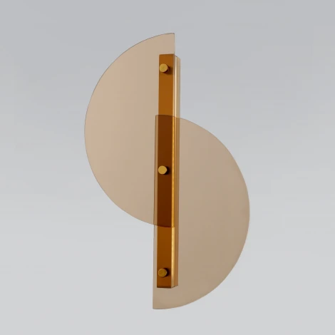 Бра светодиодное Eurosvet Colour со стеклянным рассеивателем 40160 LED янтарный (220V)