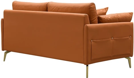 Диван ESF CALIFORNIA NAPPA SF002 (2-х местный) коричневый 6606/Кожа