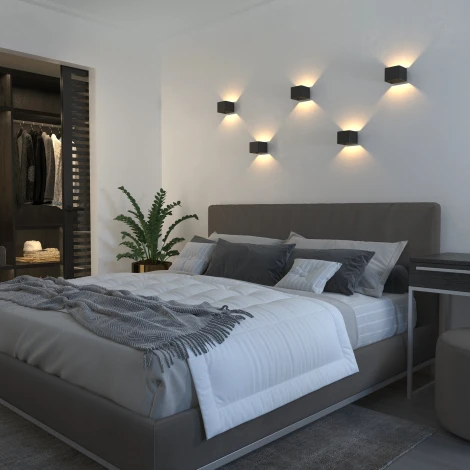 Настенный светильник Elektrostandard Corudo MRL LED 1060 чёрный (220V, куб)