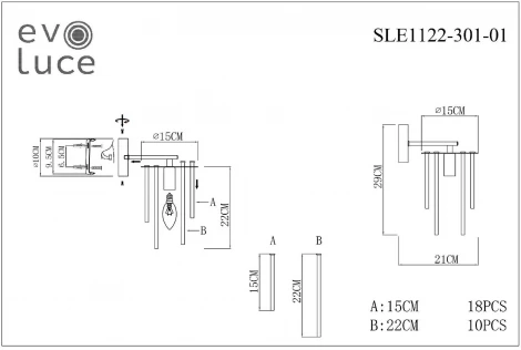 Бра Evoluce Lynden SLE1122-301-01