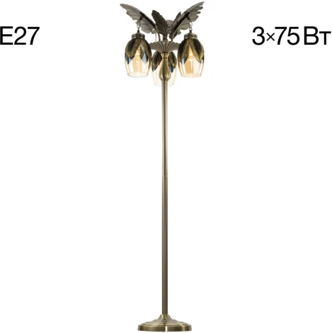 Торшер Citilux Garuda CL420933 (220V, выключатель, листья)