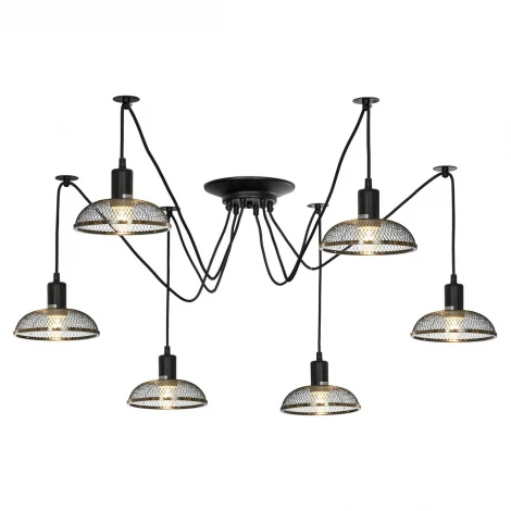 Подвесная люстра Lussole Lgo Shirley LSP-8440 (220V, на проводе, паук, IP21)