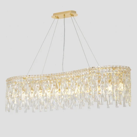 Подвесная люстра хрусталь Crystal Lux ABRIL SP12 L1200 GOLD