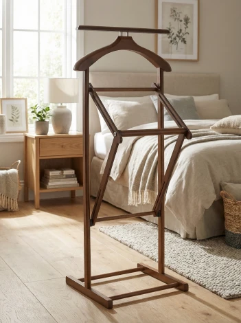 Вешалка костюмная складная В 21Н средне-коричневый Mebelik 009626