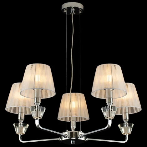 Подвесная люстра ILLUMICO IL5274-5N-27 CR (220V, на тросе)